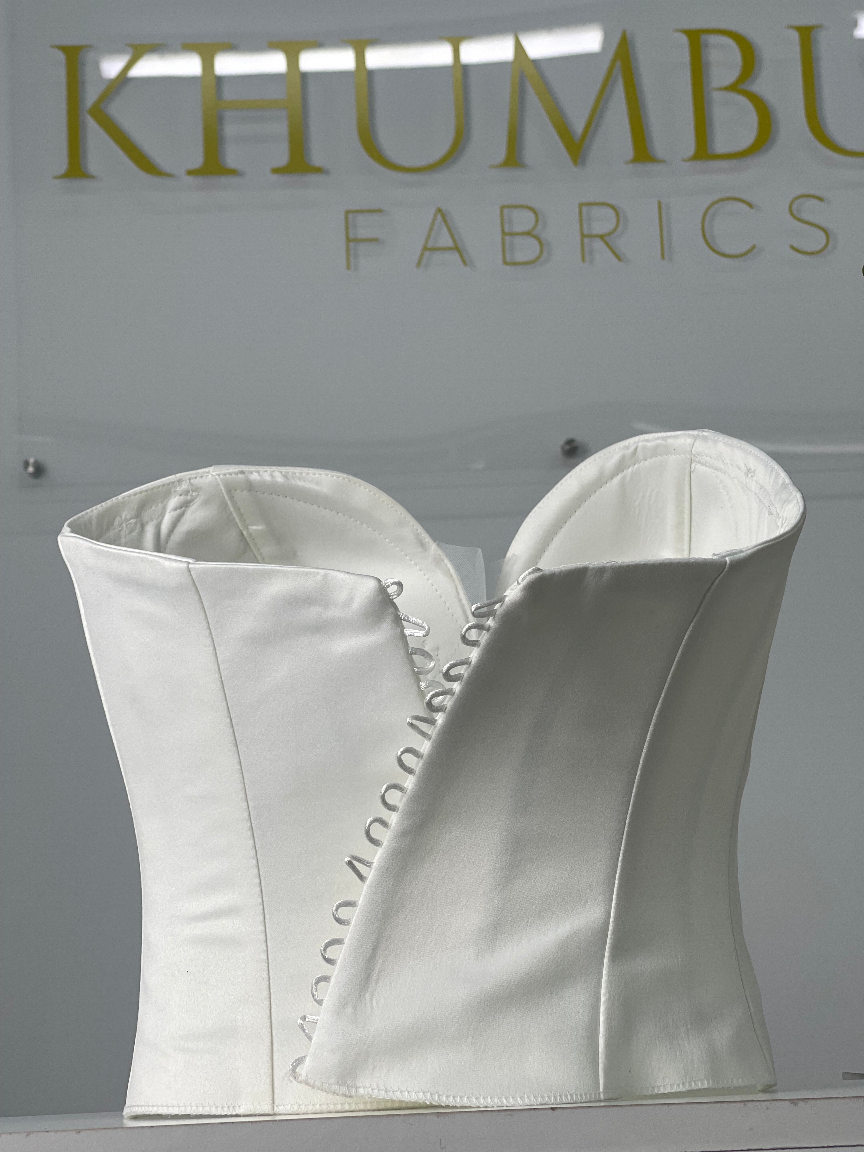 White Satin Corset