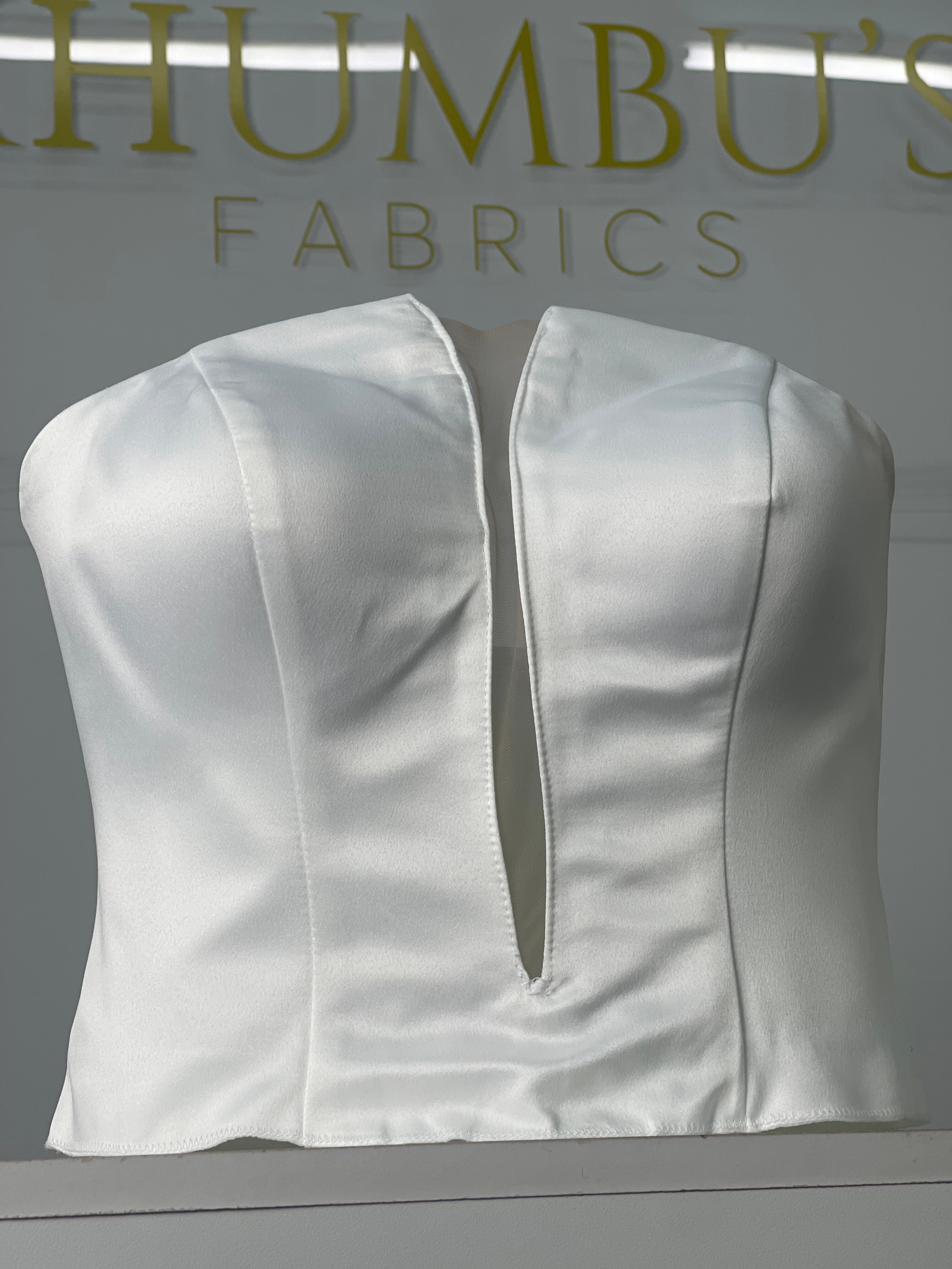 White Satin Corset