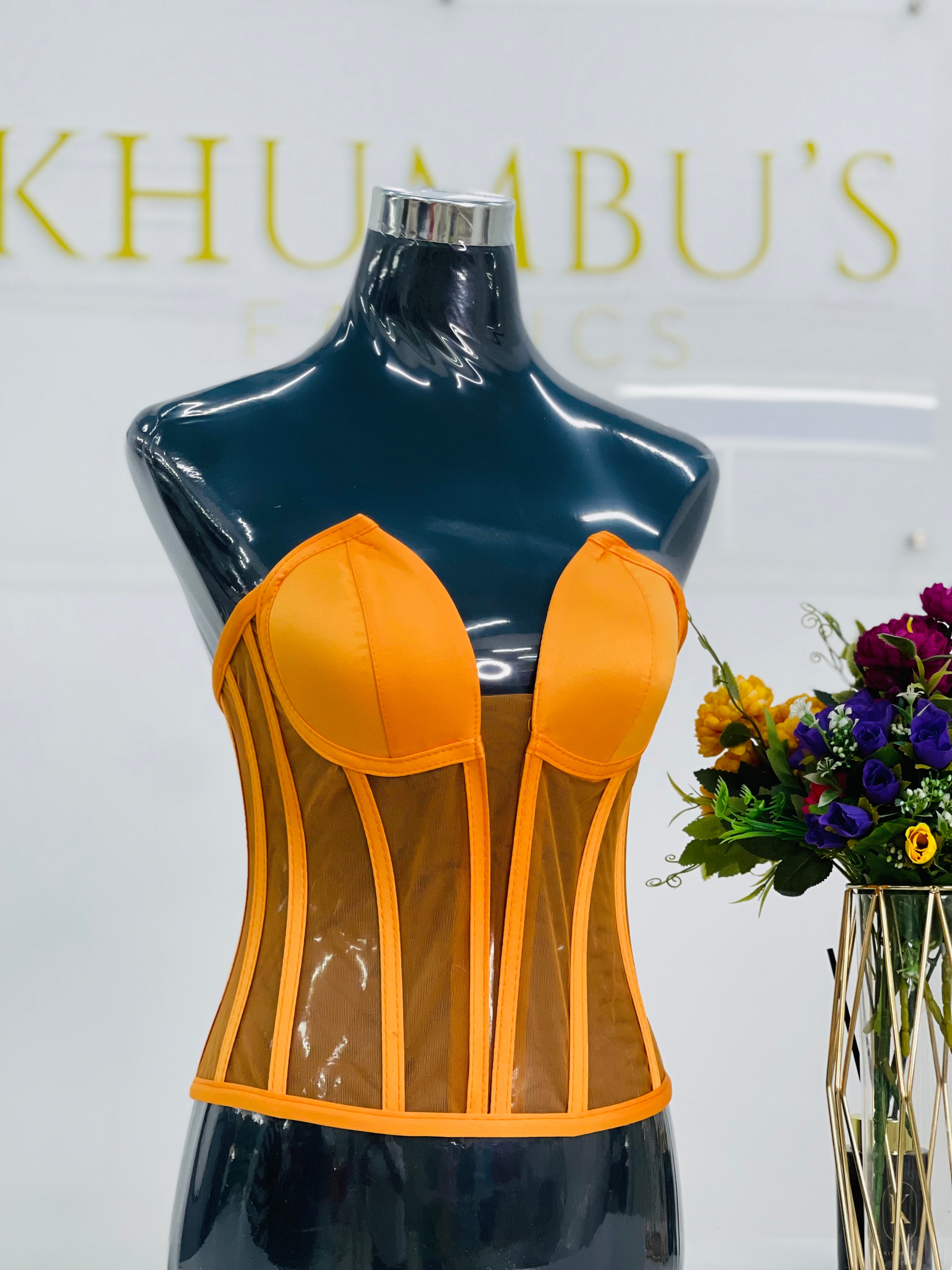 Orange Corset
