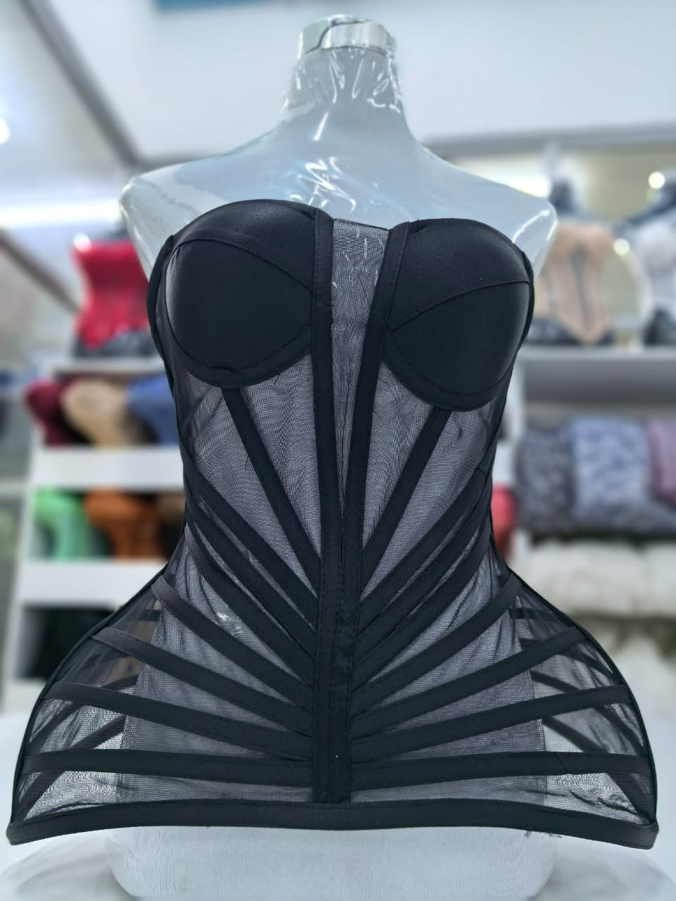 Black Curvy Corset B