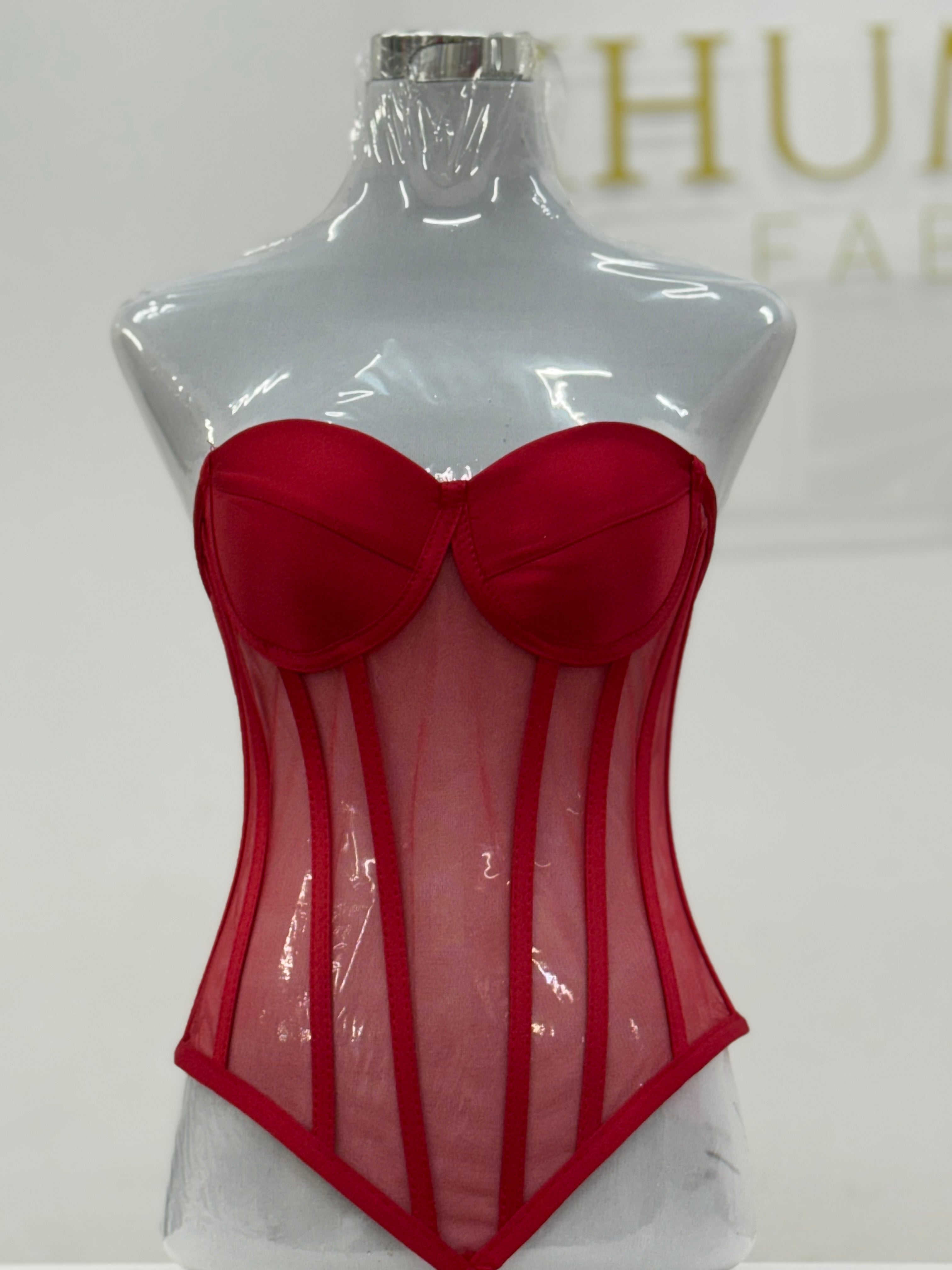 Red Bottom V Shaped Corset