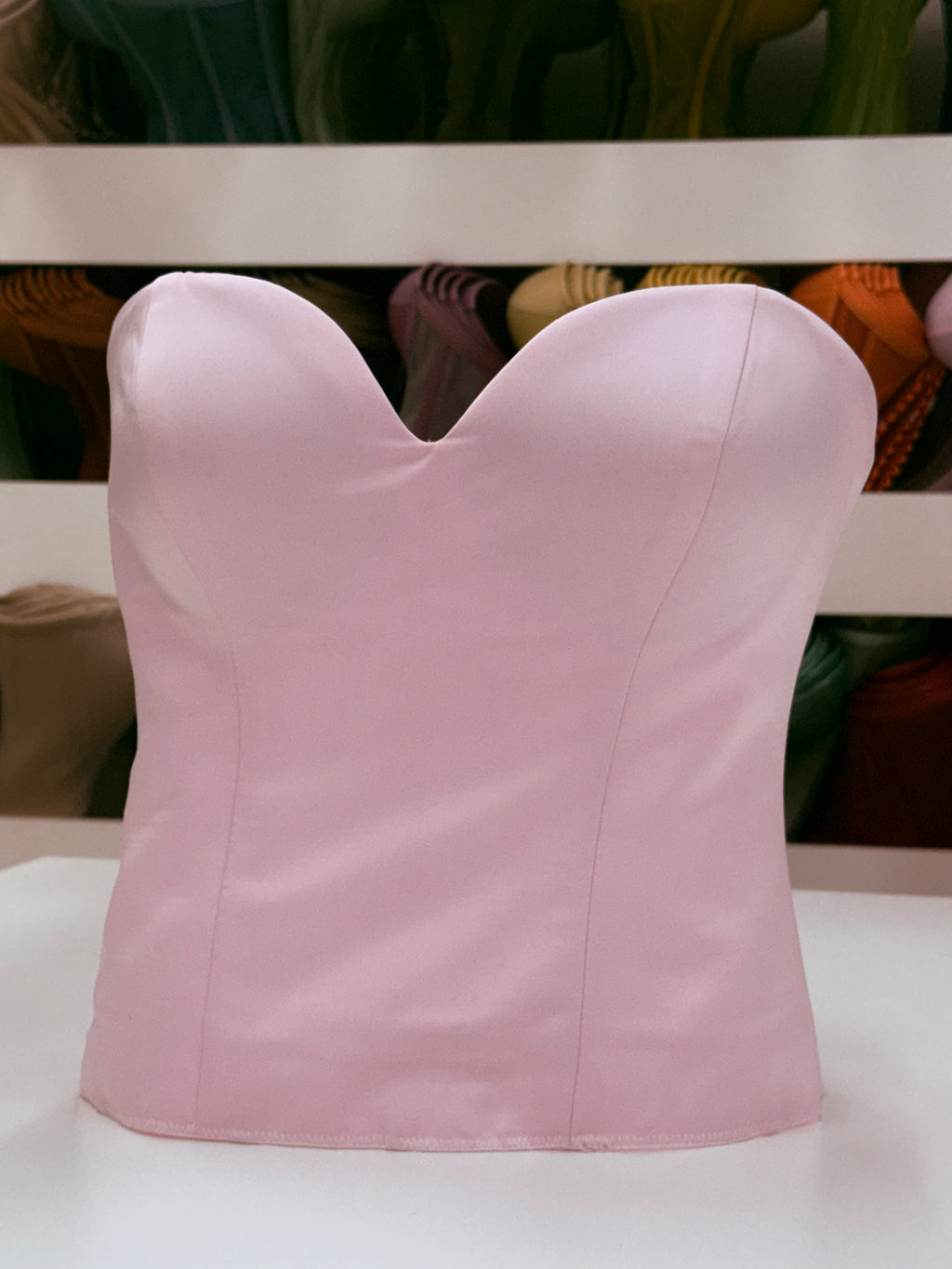 Pink Satin Corset A
