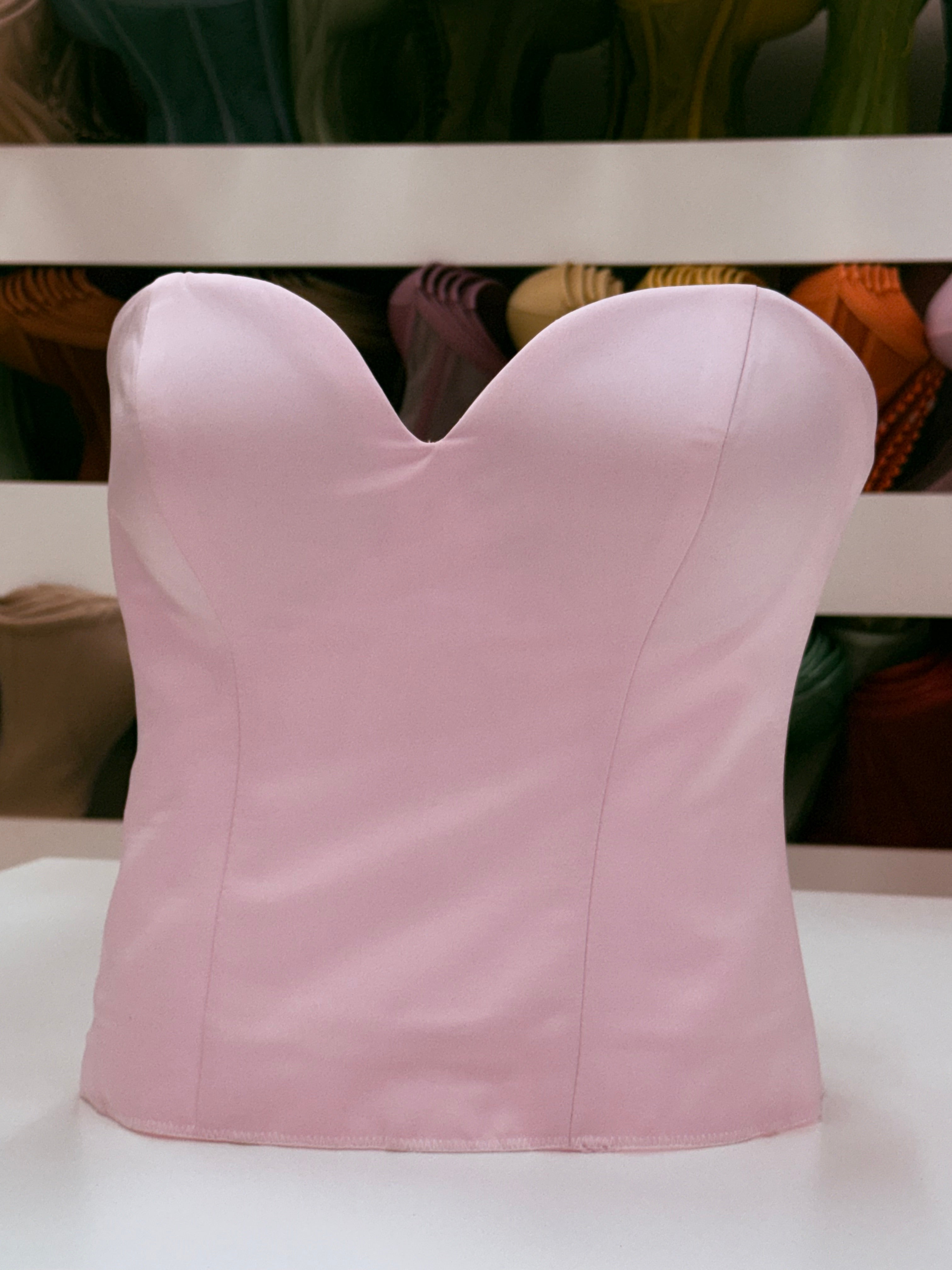 Pink Satin Corset A