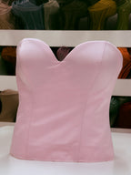 Pink Satin Corset A