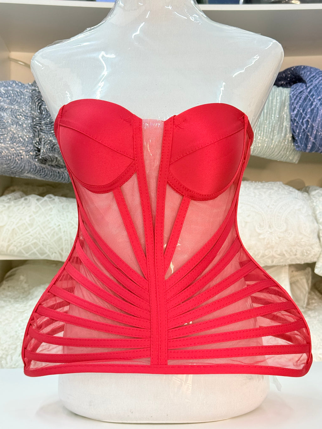 Red Curvy Corset B