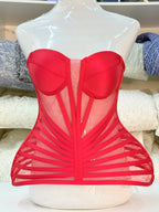 Red Curvy Corset B