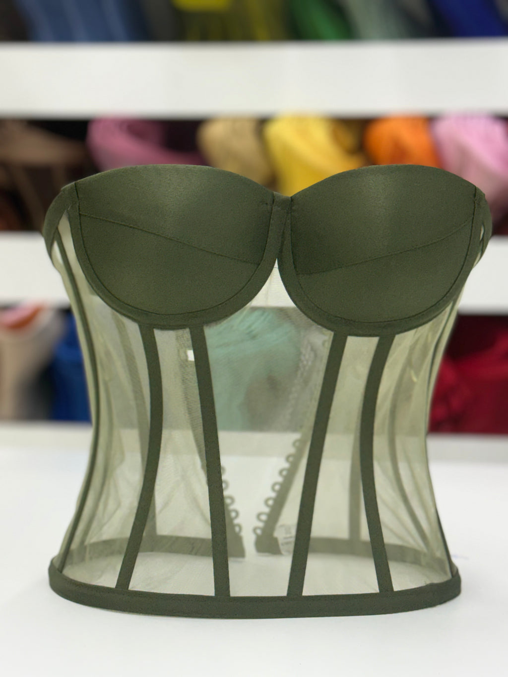 Moss Green Corset A