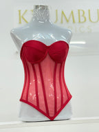 Red Bottom V Shaped Corset