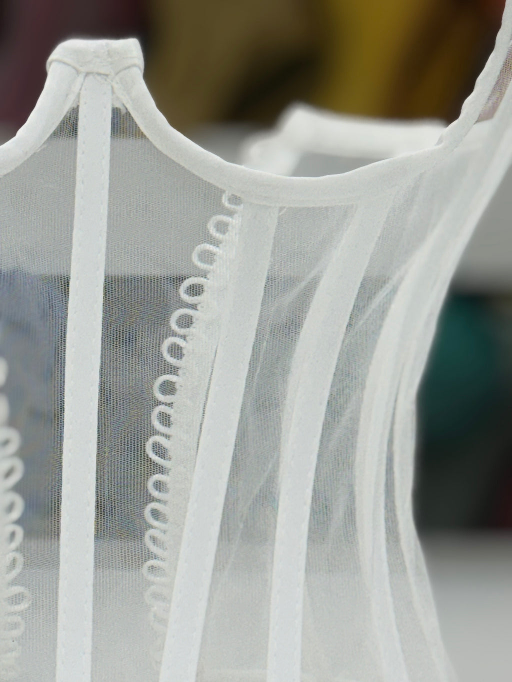 White Crop Top Cup-less