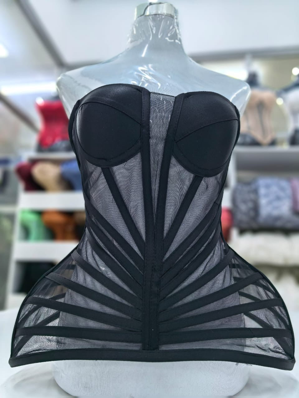 Black Curvy Corset B