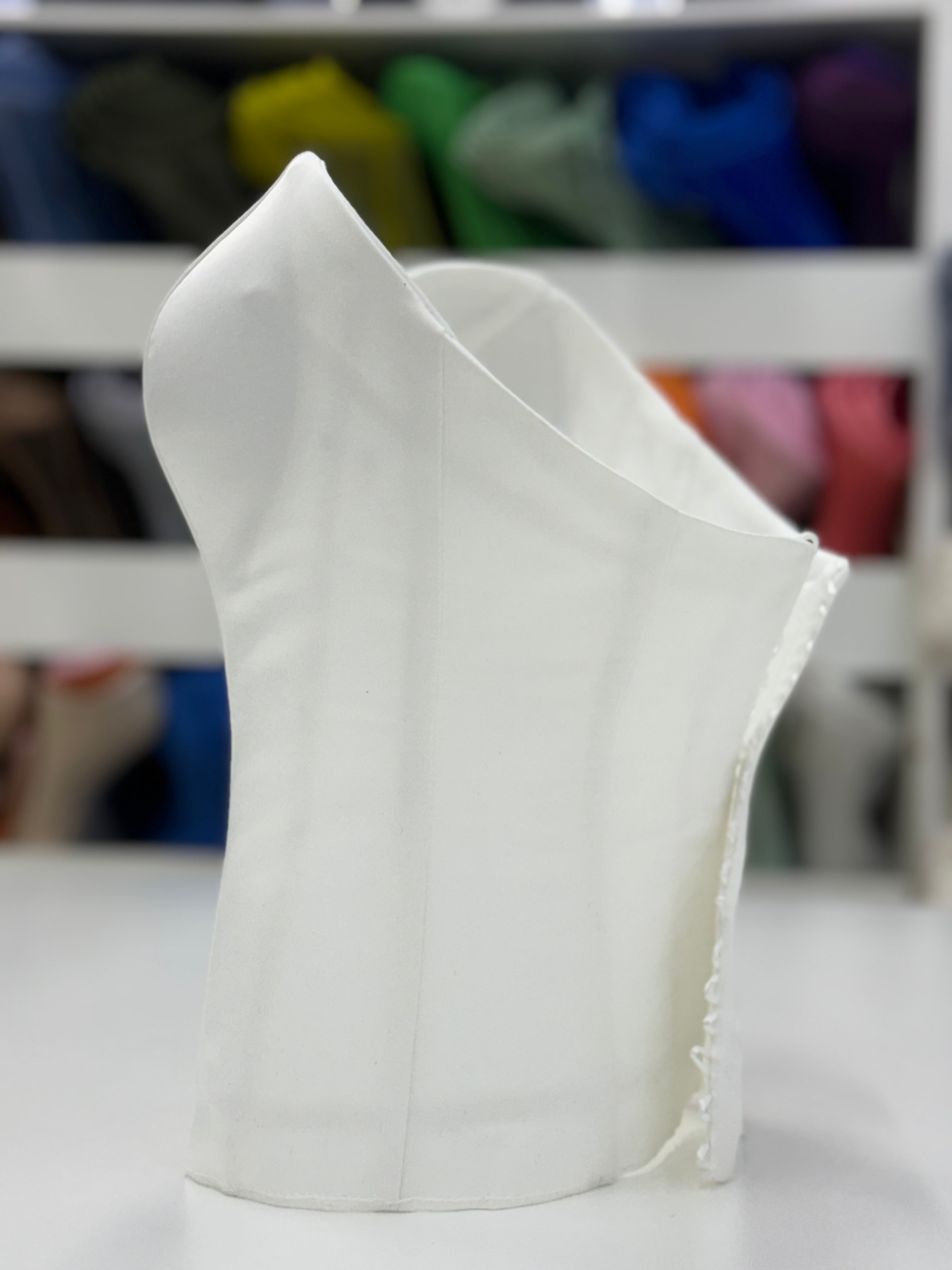 White Satin Corset