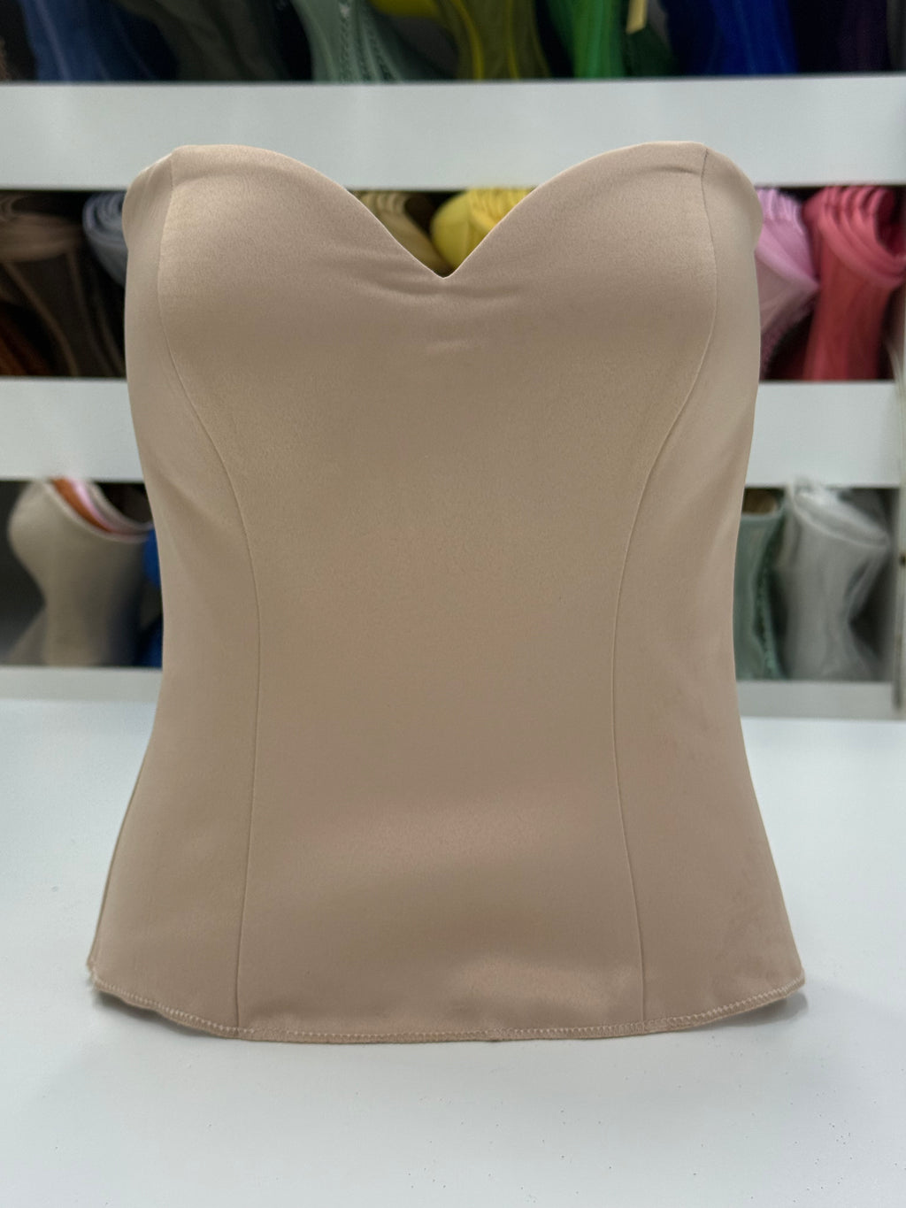 Nude Satin Corset