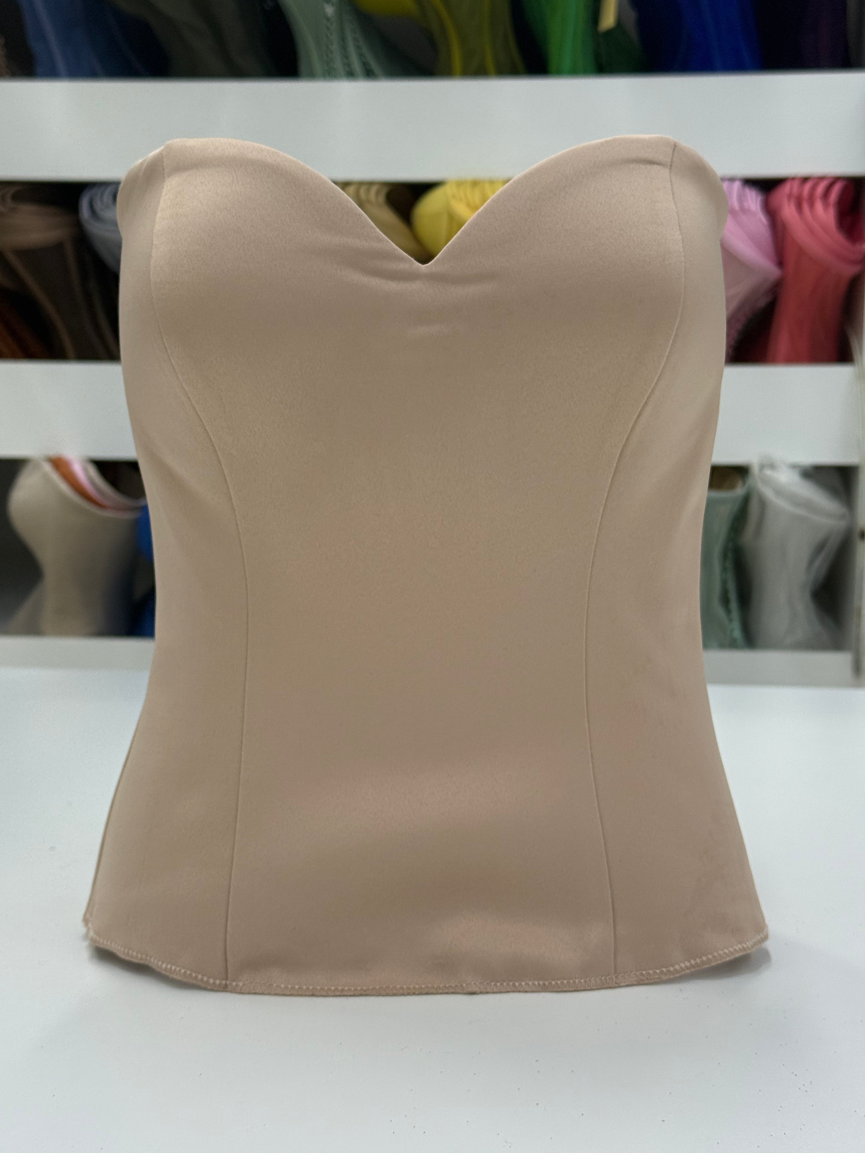 Nude Satin Corset