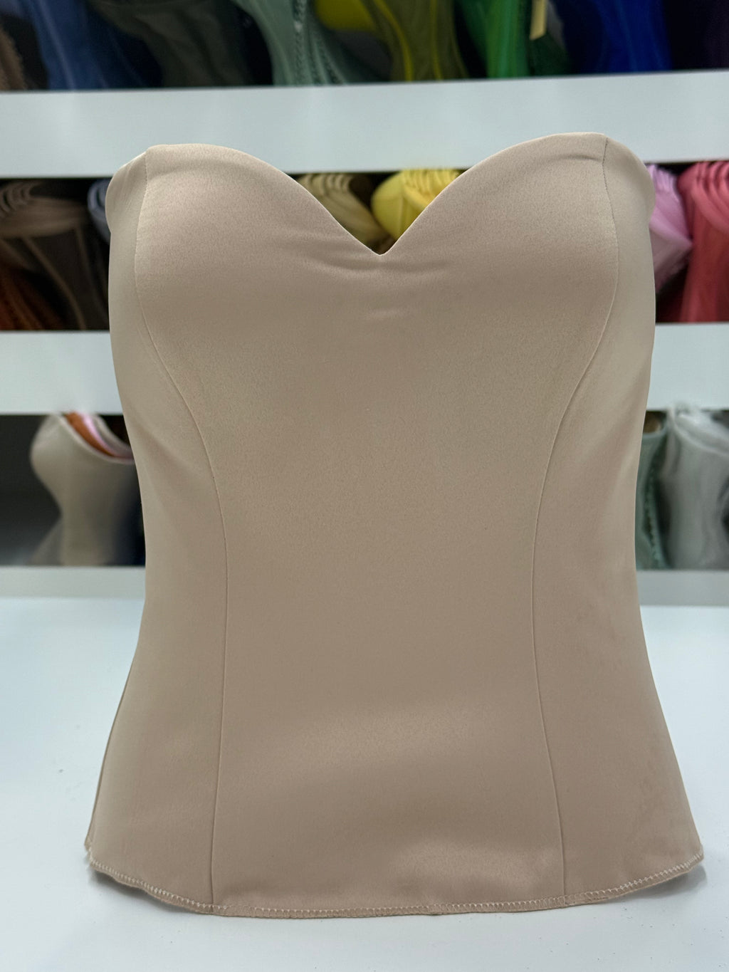 Nude Satin Corset