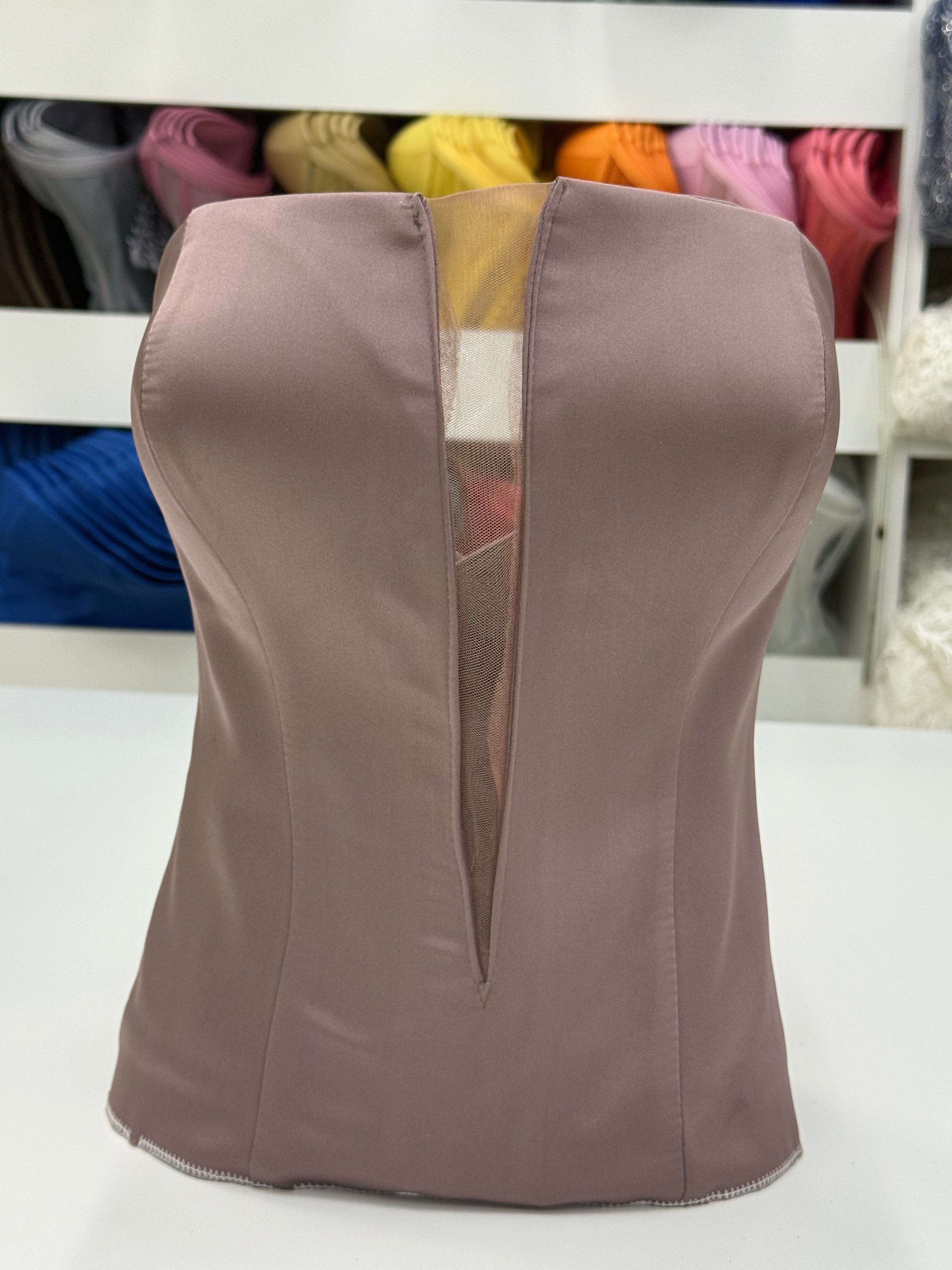 Brown Mauve Corset B