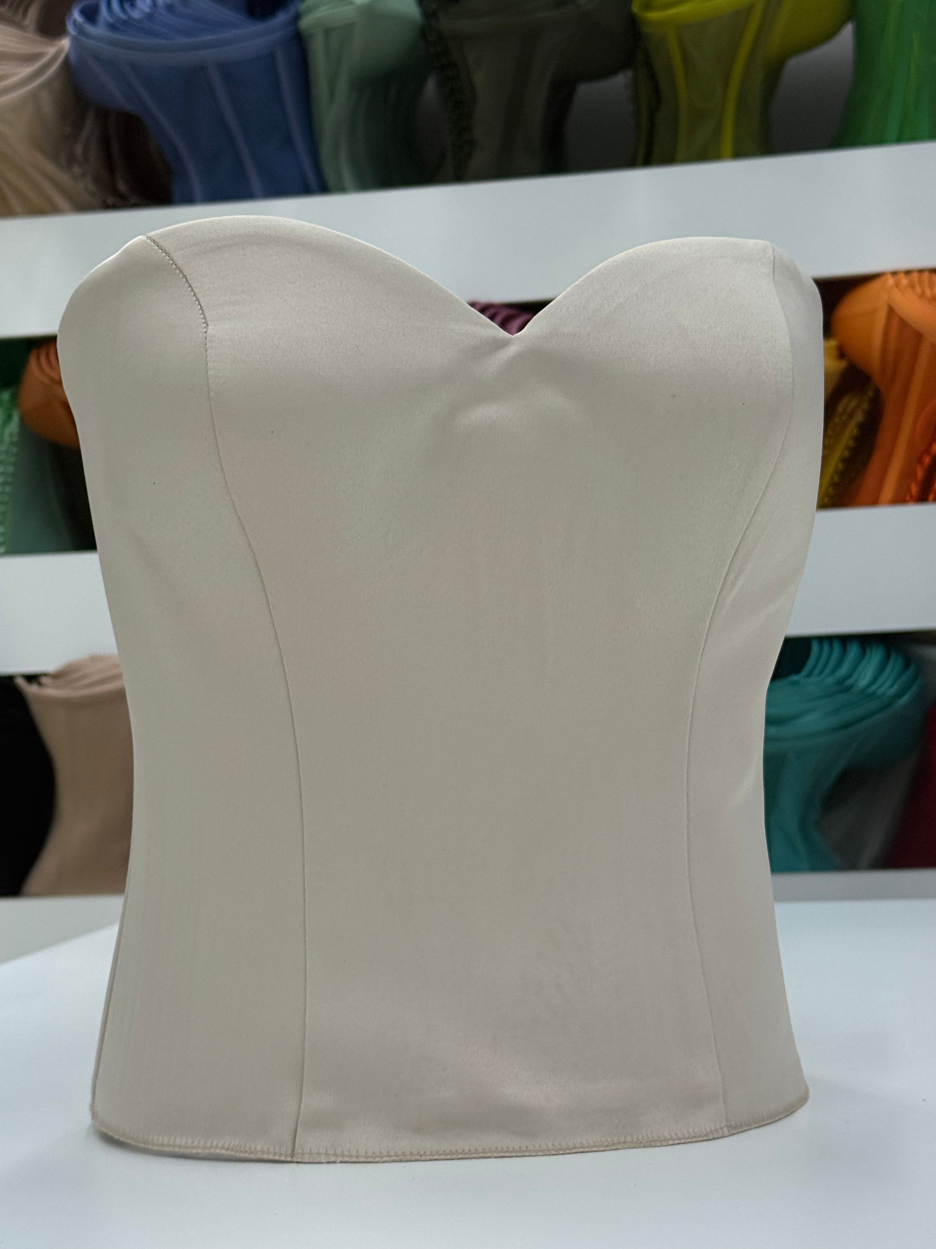 Khakhi Satin Corset A