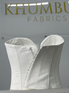 White Satin Corset