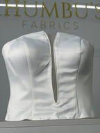 White Satin Corset