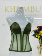 Moss Green Corset