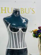 White Cupless Corset